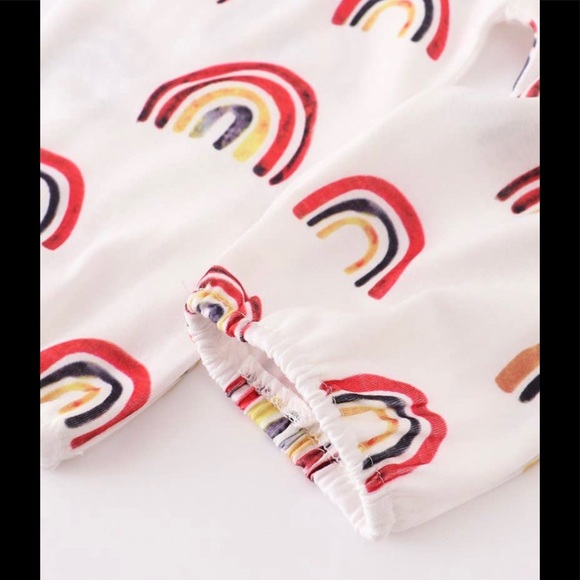 Rainbow Baby Boutique 3 pc Set Shorts Top Headband Outfit Size 12 Months NEW NWT - Picture 4 of 5